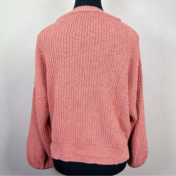Gentle Fawn Women’s Chunky Knit Dusty Rose Sweater - Picture 4 of 16